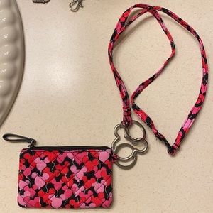 Vera Bradley Lanyard and Card Pouch